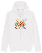 pentru pasiune culinară - Live love bake Hanorac cu fermoar Unisex Connector