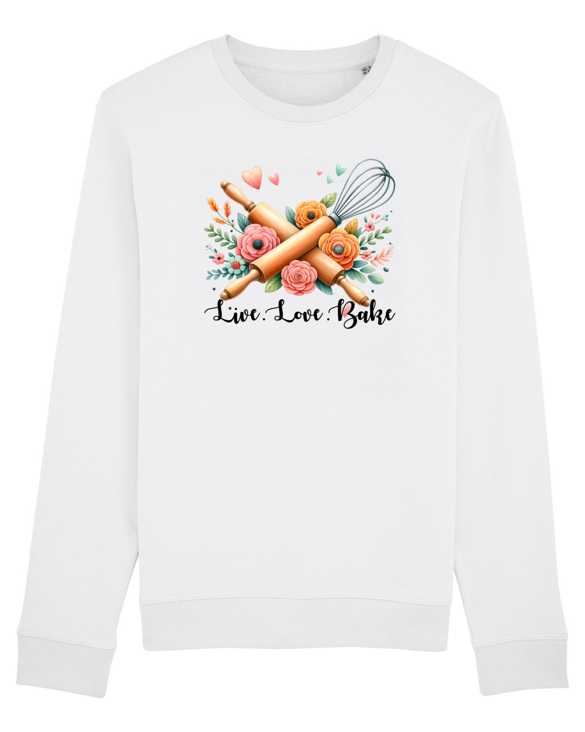 Bluză mânecă lungă Unisex Rise White