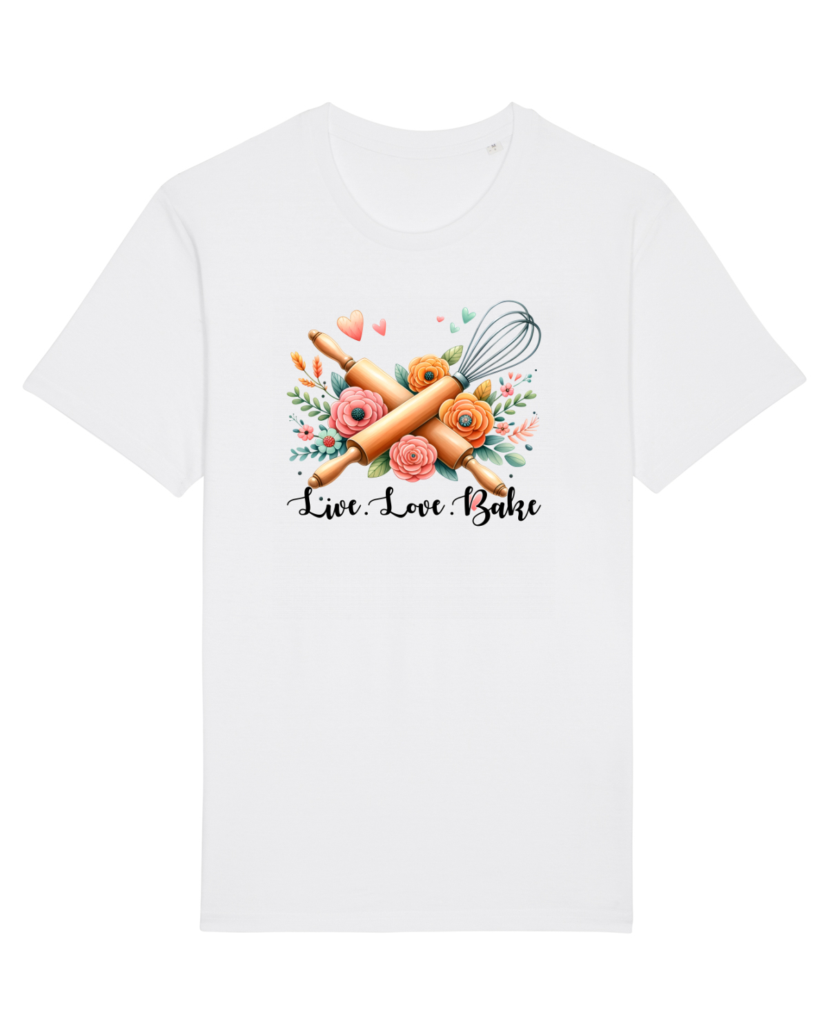 Tricou mânecă scurtă Unisex Rocker White