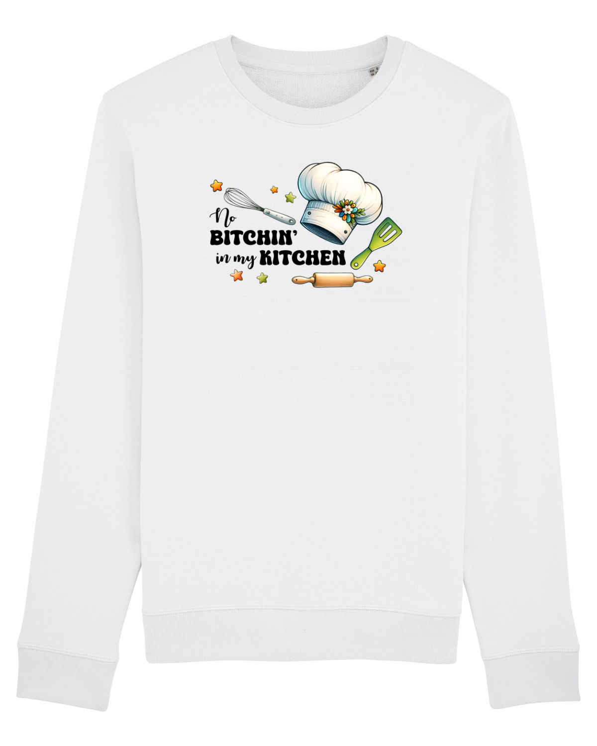 Bluză mânecă lungă Unisex Rise White