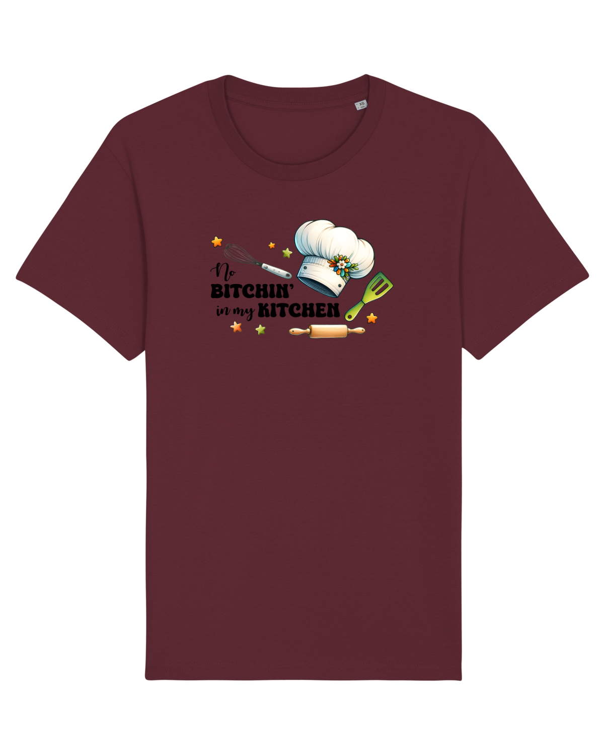 Tricou mânecă scurtă Unisex Rocker Burgundy