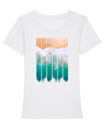Escape Tricou mânecă scurtă guler larg fitted Damă Expresser