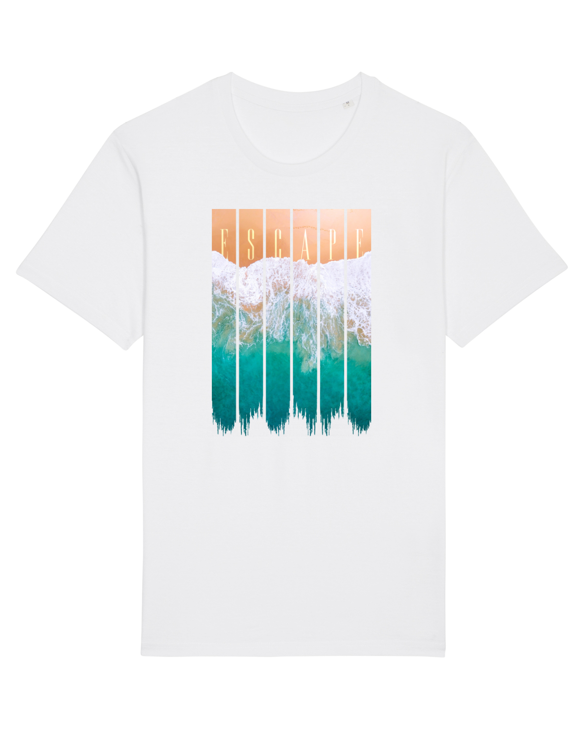 Tricou mânecă scurtă Unisex Rocker White