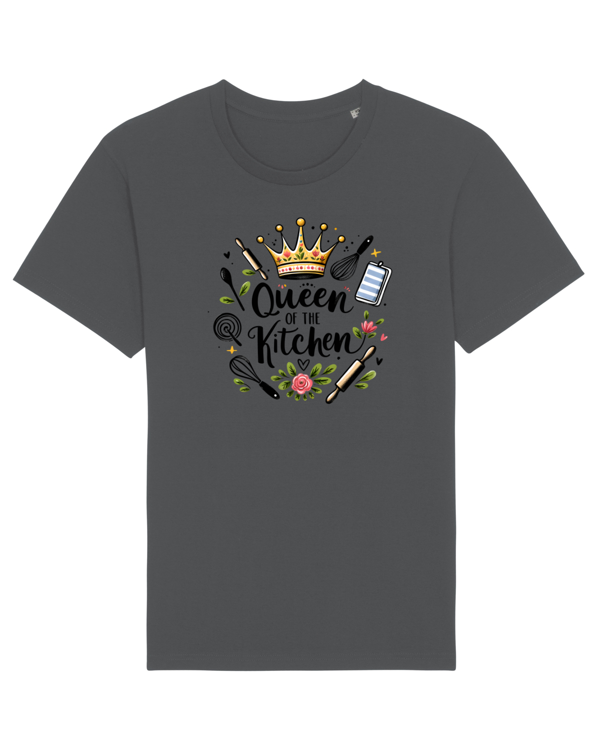 Tricou mânecă scurtă Unisex Rocker Anthracite