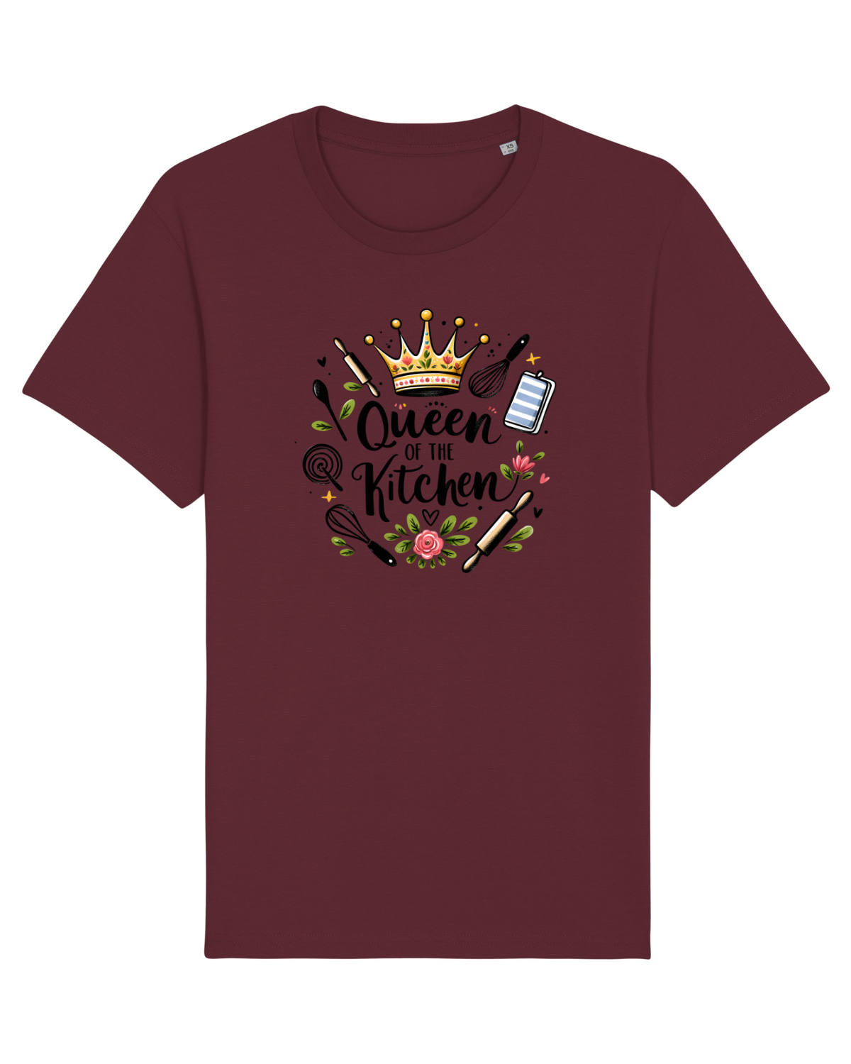 Tricou mânecă scurtă Unisex Rocker Burgundy