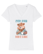 cu afectiune de Ziua Mamei - Mom hair do not care Tricou mânecă scurtă guler V Damă Evoker