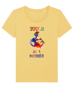 cu afectiune de Ziua Mamei - Tough as a mother Tricou mânecă scurtă guler larg fitted Damă Expresser