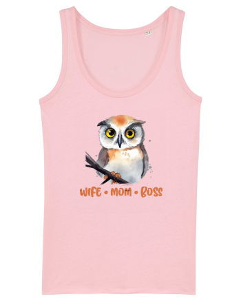 cu afectiune de Ziua Mamei - Wife mom boss Cotton Pink