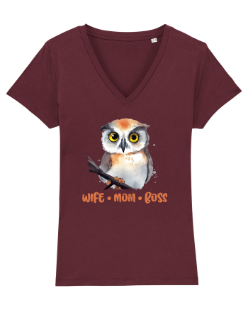 cu afectiune de Ziua Mamei - Wife mom boss Burgundy