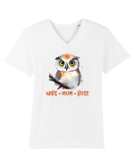 cu afectiune de Ziua Mamei - Wife mom boss Tricou mânecă scurtă guler V Bărbat Presenter