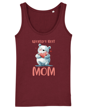 cu afectiune de Ziua Mamei - Worlds best loving mom Burgundy
