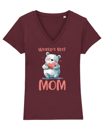 cu afectiune de Ziua Mamei - Worlds best loving mom Burgundy