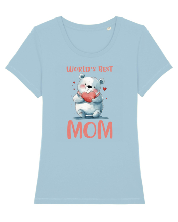cu afectiune de Ziua Mamei - Worlds best loving mom Sky Blue