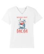 cu afectiune de Ziua Mamei - Worlds best loving mom Tricou mânecă scurtă guler V Bărbat Presenter