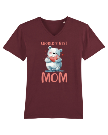 cu afectiune de Ziua Mamei - Worlds best loving mom Burgundy