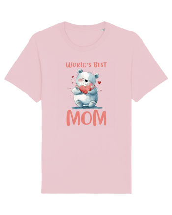 cu afectiune de Ziua Mamei - Worlds best loving mom Cotton Pink