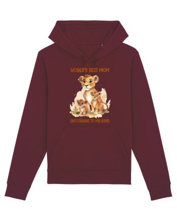 cu afectiune de Ziua Mamei - Worlds best mom Burgundy