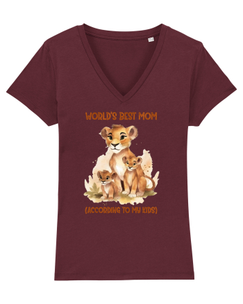cu afectiune de Ziua Mamei - Worlds best mom Burgundy