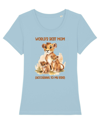cu afectiune de Ziua Mamei - Worlds best mom Sky Blue