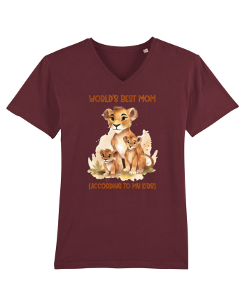 cu afectiune de Ziua Mamei - Worlds best mom Burgundy