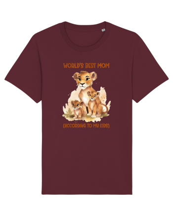 cu afectiune de Ziua Mamei - Worlds best mom Burgundy