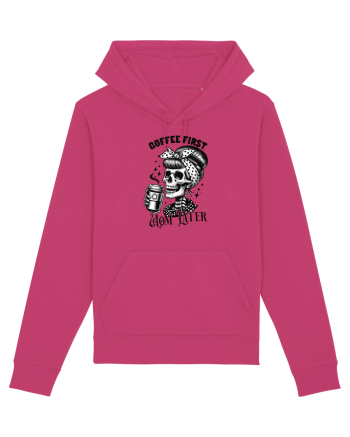 Moda rebelă pt mame moderne - Coffee first mom later Raspberry