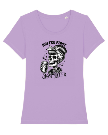 Moda rebelă pt mame moderne - Coffee first mom later Lavender Dawn