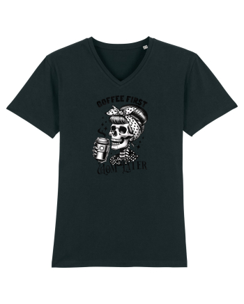 Moda rebelă pt mame moderne - Coffee first mom later Black