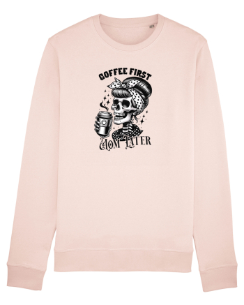 Moda rebelă pt mame moderne - Coffee first mom later Candy Pink
