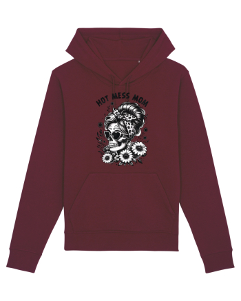 Moda rebelă pt mame moderne - Hot mess mom Burgundy
