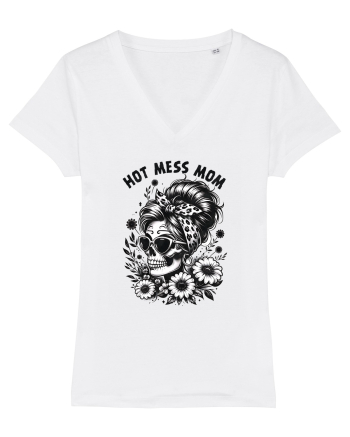 Moda rebelă pt mame moderne - Hot mess mom White