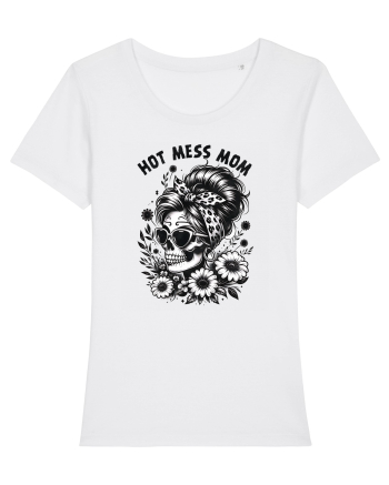 Moda rebelă pt mame moderne - Hot mess mom White