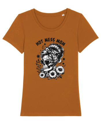 Moda rebelă pt mame moderne - Hot mess mom Roasted Orange