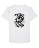 Moda rebelă pt mame moderne - Hot mess mom Tricou mânecă scurtă guler larg Bărbat Skater