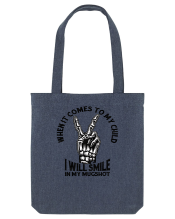 Moda rebelă pt mame moderne - I will smile in my mugshot Midnight Blue