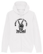Moda rebelă pt mame moderne - I will smile in my mugshot Hanorac cu fermoar Unisex Connector