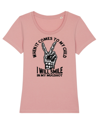 Moda rebelă pt mame moderne - I will smile in my mugshot Canyon Pink
