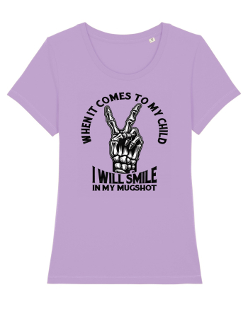 Moda rebelă pt mame moderne - I will smile in my mugshot Lavender Dawn