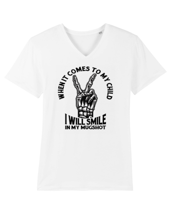 Moda rebelă pt mame moderne - I will smile in my mugshot White