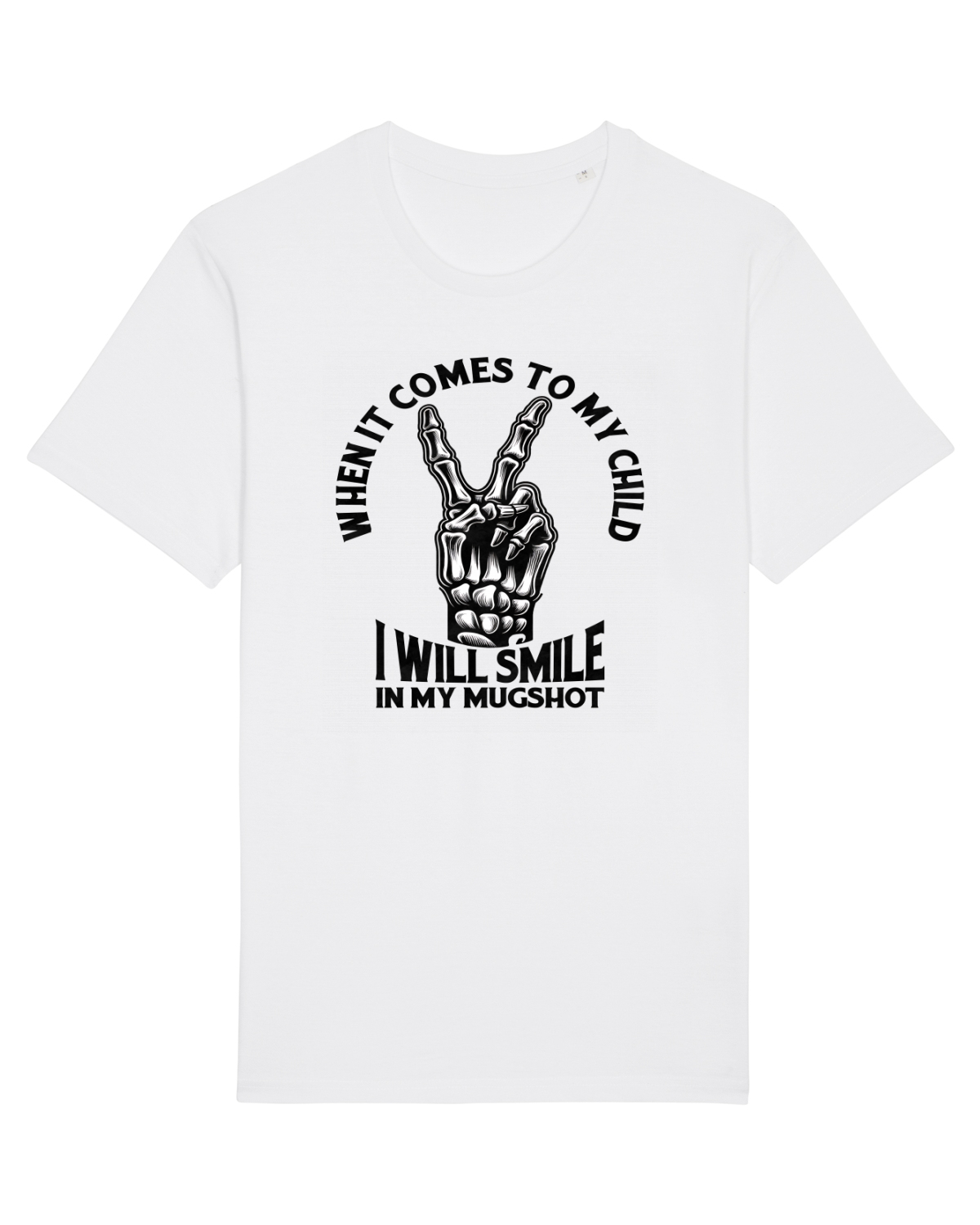 Tricou mânecă scurtă Unisex Rocker White