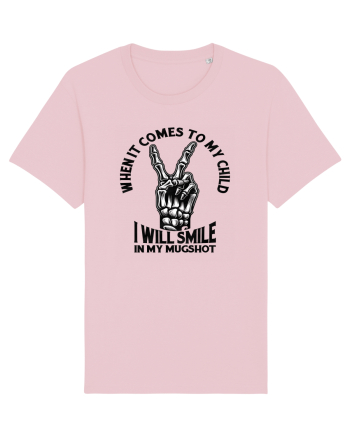 Moda rebelă pt mame moderne - I will smile in my mugshot Cotton Pink