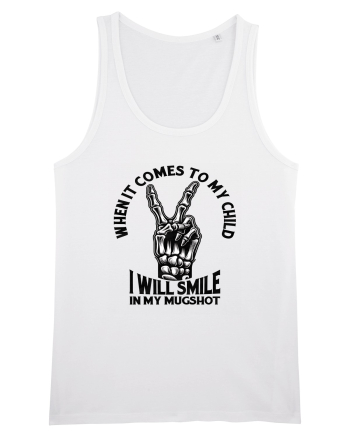 Moda rebelă pt mame moderne - I will smile in my mugshot White
