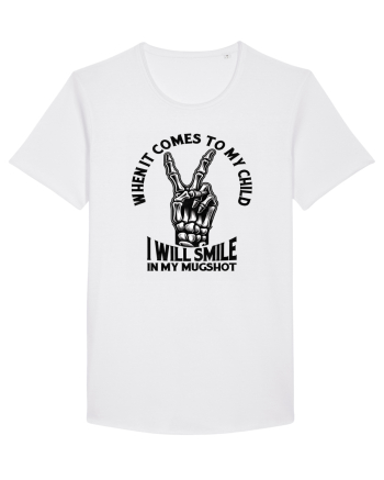 Moda rebelă pt mame moderne - I will smile in my mugshot White