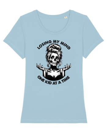 Moda rebelă pt mame moderne - Loosing my mind one kid at a time Sky Blue
