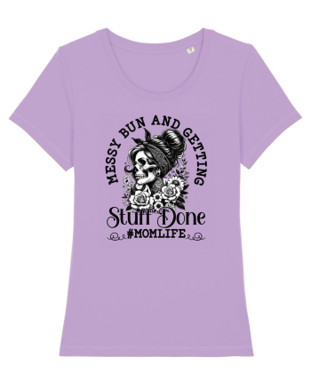 Moda rebelă pt mame moderne - Messy bun and getting stuff done Lavender Dawn