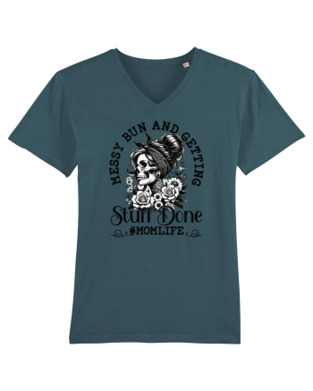 Moda rebelă pt mame moderne - Messy bun and getting stuff done Stargazer