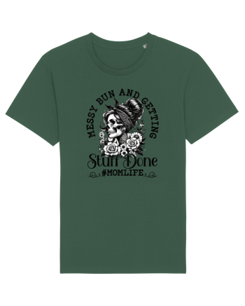 Moda rebelă pt mame moderne - Messy bun and getting stuff done Bottle Green
