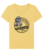 Moda rebelă pt mame moderne - Mind your own motherhood Tricou mânecă scurtă guler larg fitted Damă Expresser