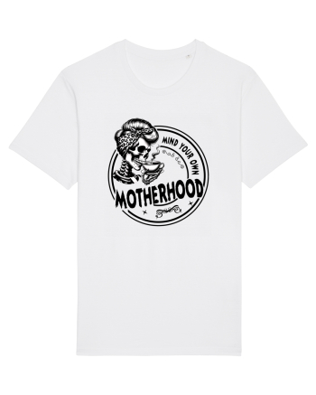 Moda rebelă pt mame moderne - Mind your own motherhood White