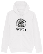 Moda rebelă pt mame moderne - Mom hard wife hard work hard repeat Hanorac cu fermoar Unisex Connector